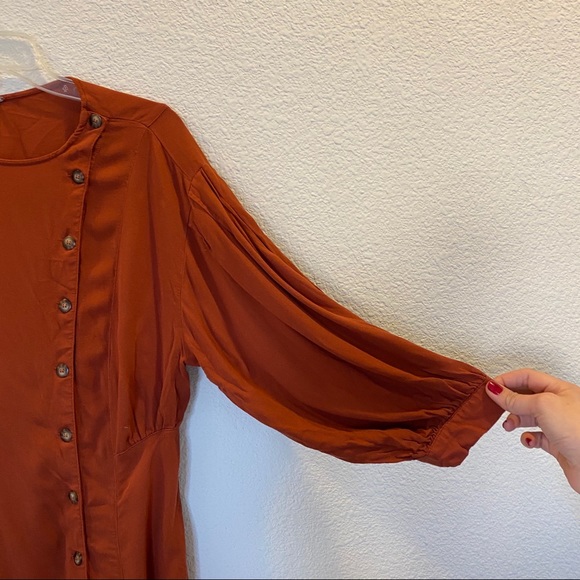 FREE PEOPLE  Asymmetric button Tunic - Picture 4 of 11